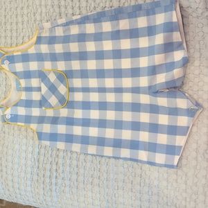 Bella Bliss Boys Jon Jon Blue check gingham